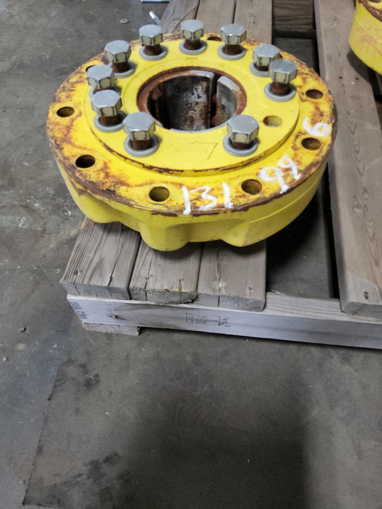 10-Hole Wedg-Lok OE Style, 4.72" (120.02mm) axle, John Deere Yellow