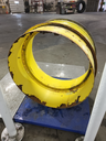 16"W x 42"D, John Deere Yellow Band Dual "T" Rail