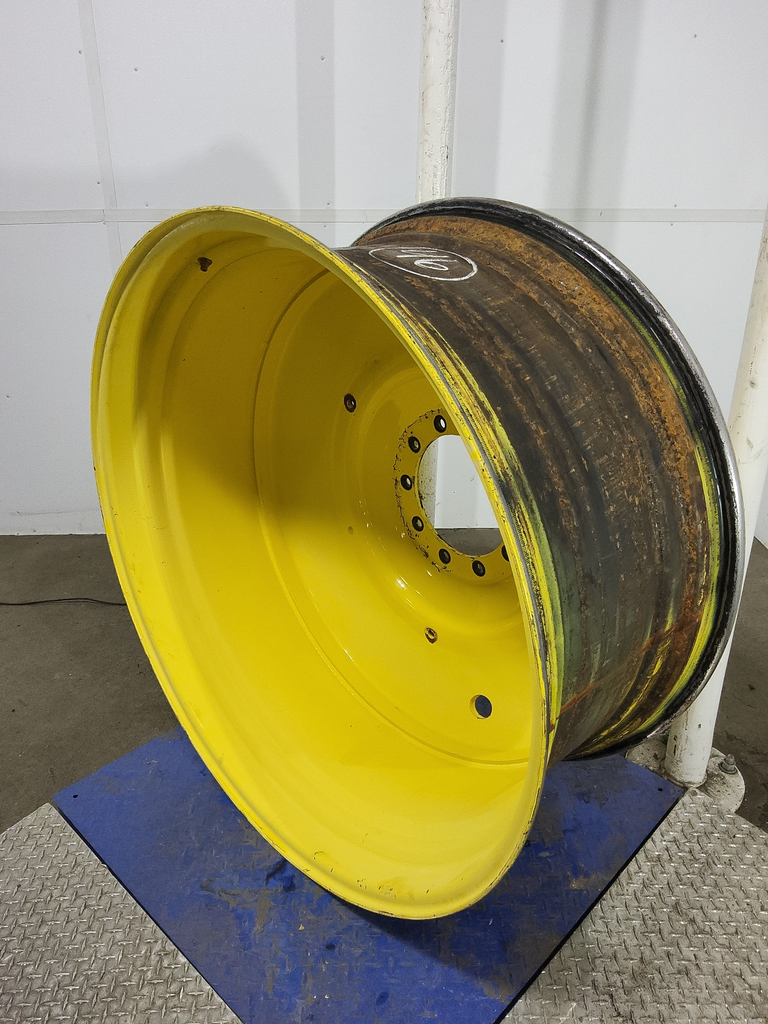 20"W x 46"D, John Deere Yellow 10-Hole Formed Plate