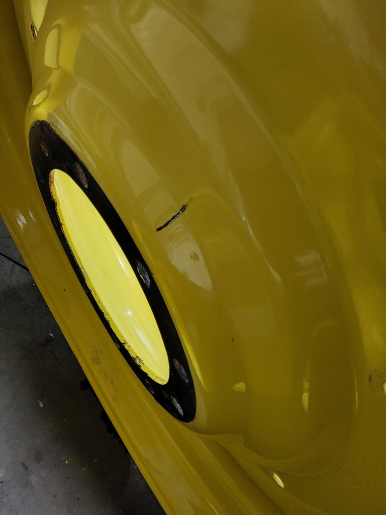 15"W x 50"D, John Deere Yellow 10-Hole Formed Plate