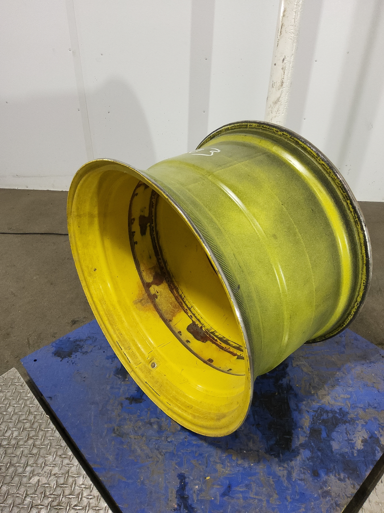 18"W x 28"D, John Deere Yellow 8-Hole Formed Plate