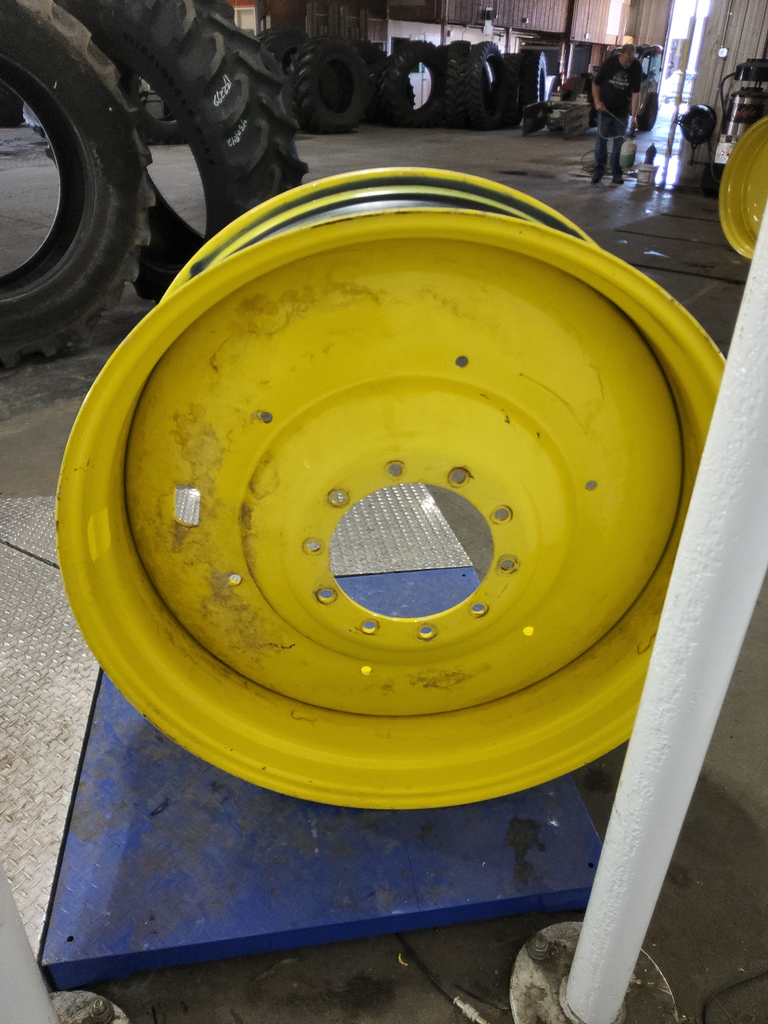 16"W x 42"D, John Deere Yellow 10-Hole Formed Plate