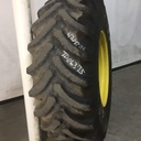 420/85R26 Firestone Radial All Traction FWD R-1 on John Deere Yellow 10-Hole Waffle Wheel (Groups of 2 bolts) 65%