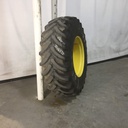 420/85R26 Firestone Radial All Traction FWD R-1 on John Deere Yellow 10-Hole Waffle Wheel (Groups of 2 bolts) 65%
