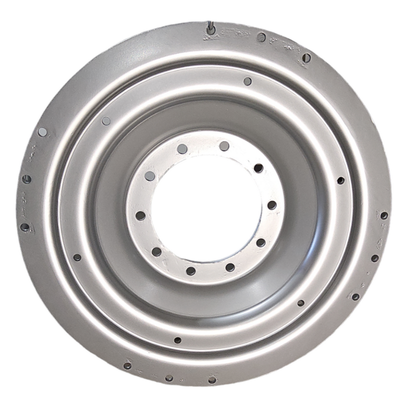 10-Hole Waffle Wheel (Groups of 3 bolts) Center for 38"-54" Rim, Case IH Silver Mist