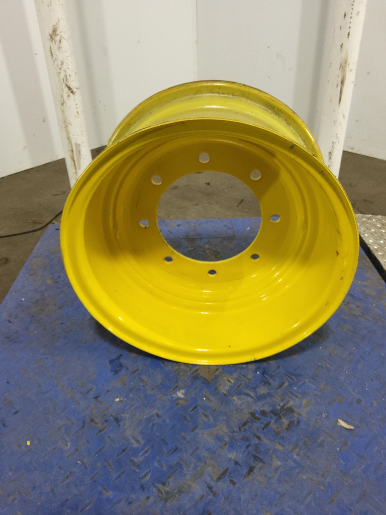 9"W x 18"D, John Deere Yellow 8-Hole Flat Plate