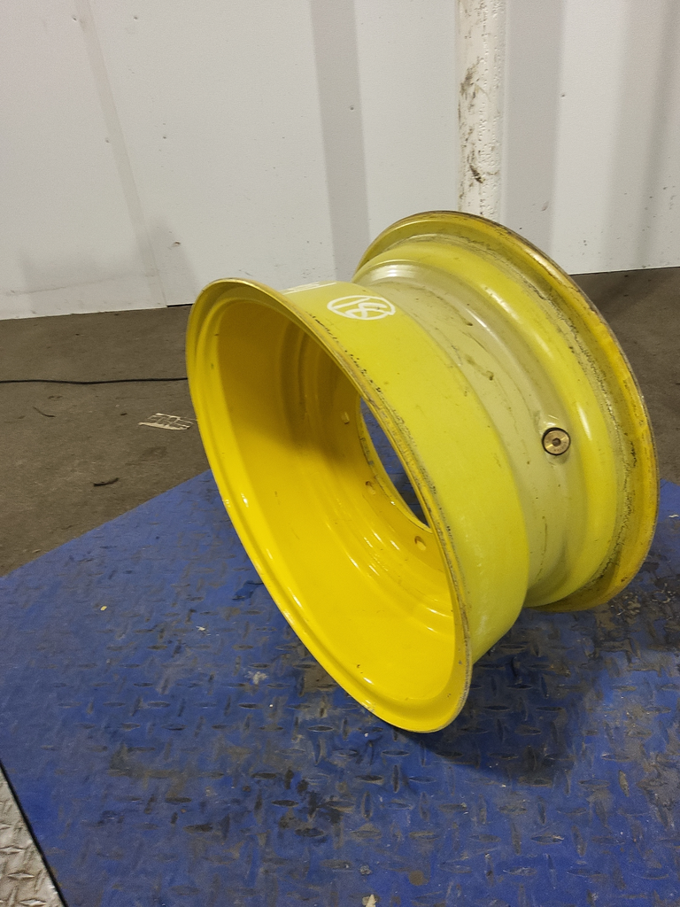 9"W x 18"D, John Deere Yellow 8-Hole Flat Plate