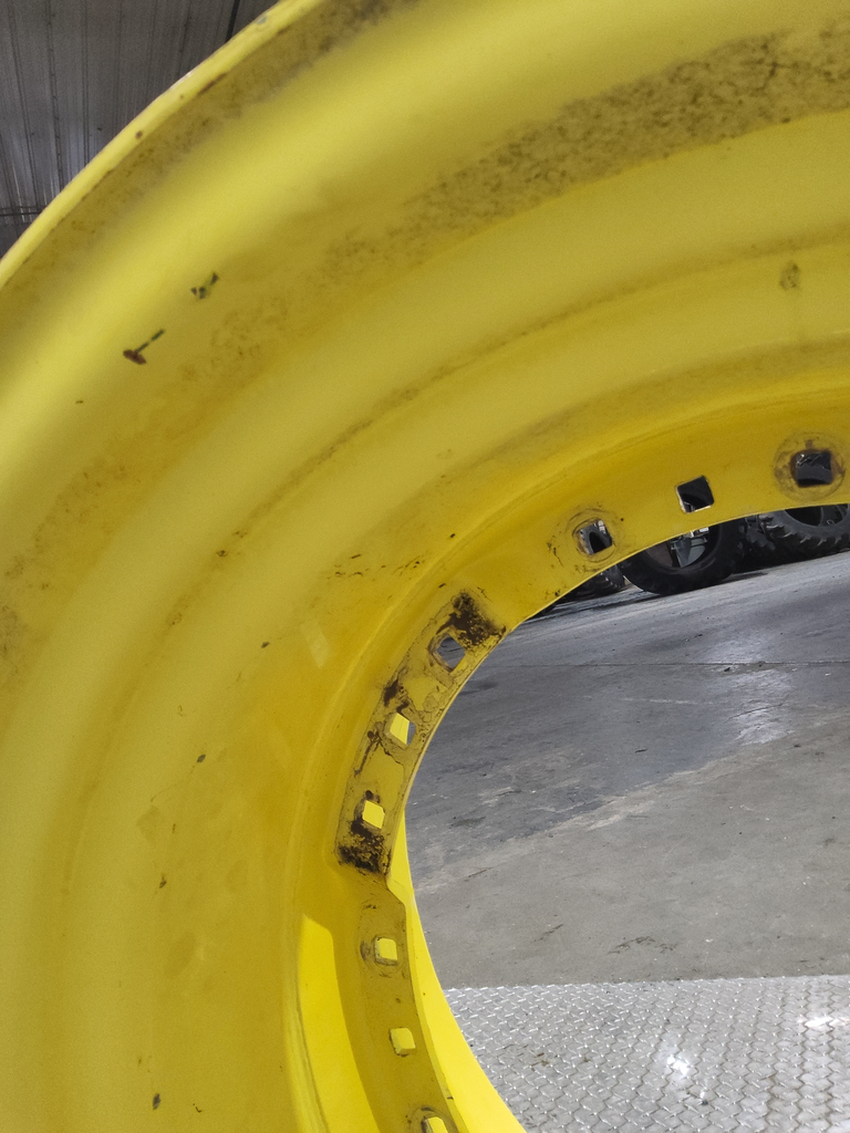 20"W x 30"D, John Deere Yellow 12-Hole Waffle Wheel (Groups of 3 bolts)