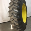 480/80R38 Firestone Radial All Traction 23 R-1 on Kubota Orange 10-Hole Formed Plate 90%