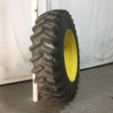 480/80R38 Firestone Radial All Traction 23 R-1 on Kubota Orange 10-Hole Formed Plate 90%