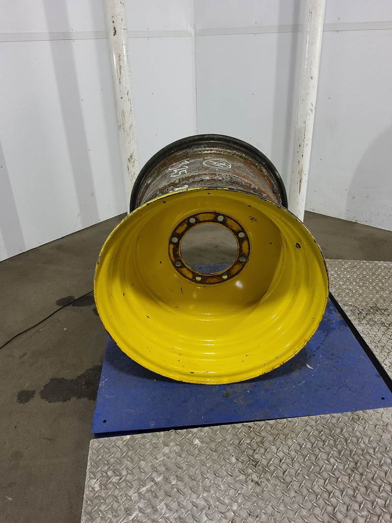 25"W x 26"D, John Deere Yellow 8-Hole Formed Plate