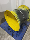 25"W x 26"D, John Deere Yellow 8-Hole Formed Plate