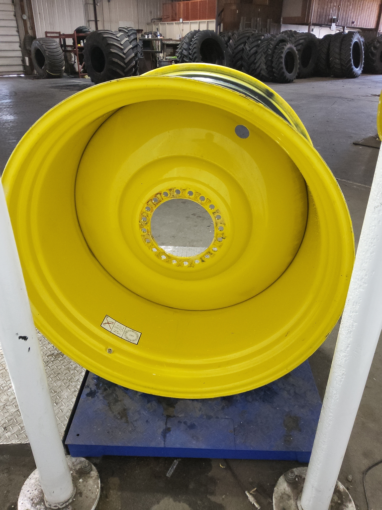 28"W x 46"D, John Deere Yellow 20-Hole Formed Plate