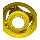 8-Hole Rim with Clamp/Loop Style (groups of 2 bolts) Center for 24" Rim, John Deere Yellow