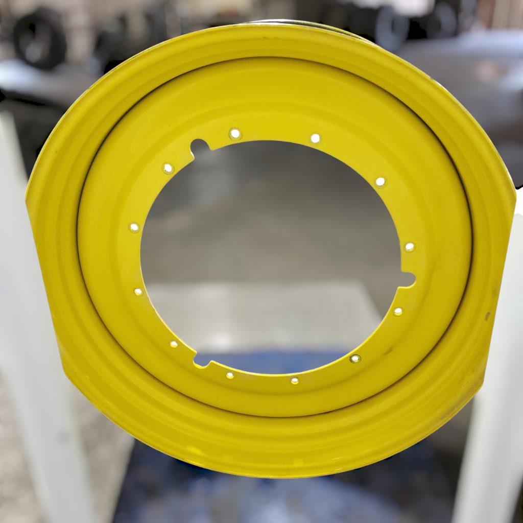 16"W x 50"D, John Deere Yellow 10-Hole Formed Plate