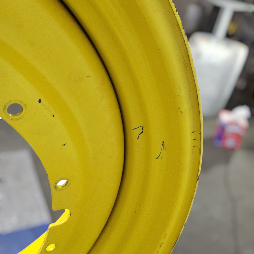 16"W x 50"D, John Deere Yellow 12-Hole Stub Disc