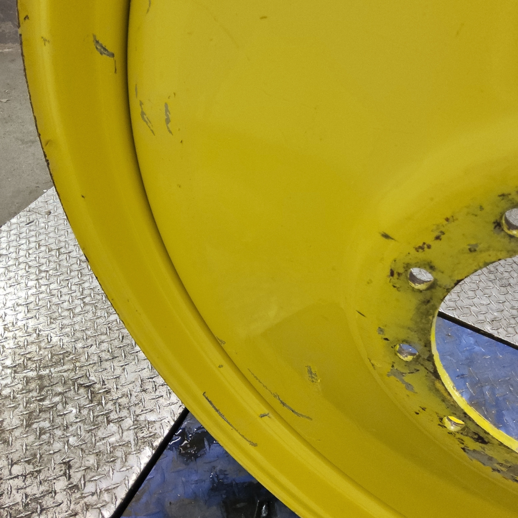 12"W x 46"D, John Deere Yellow 10-Hole Formed Plate