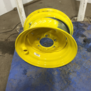 8.25"W x 16.5"D, John Deere Yellow 6-Hole Spun Disc