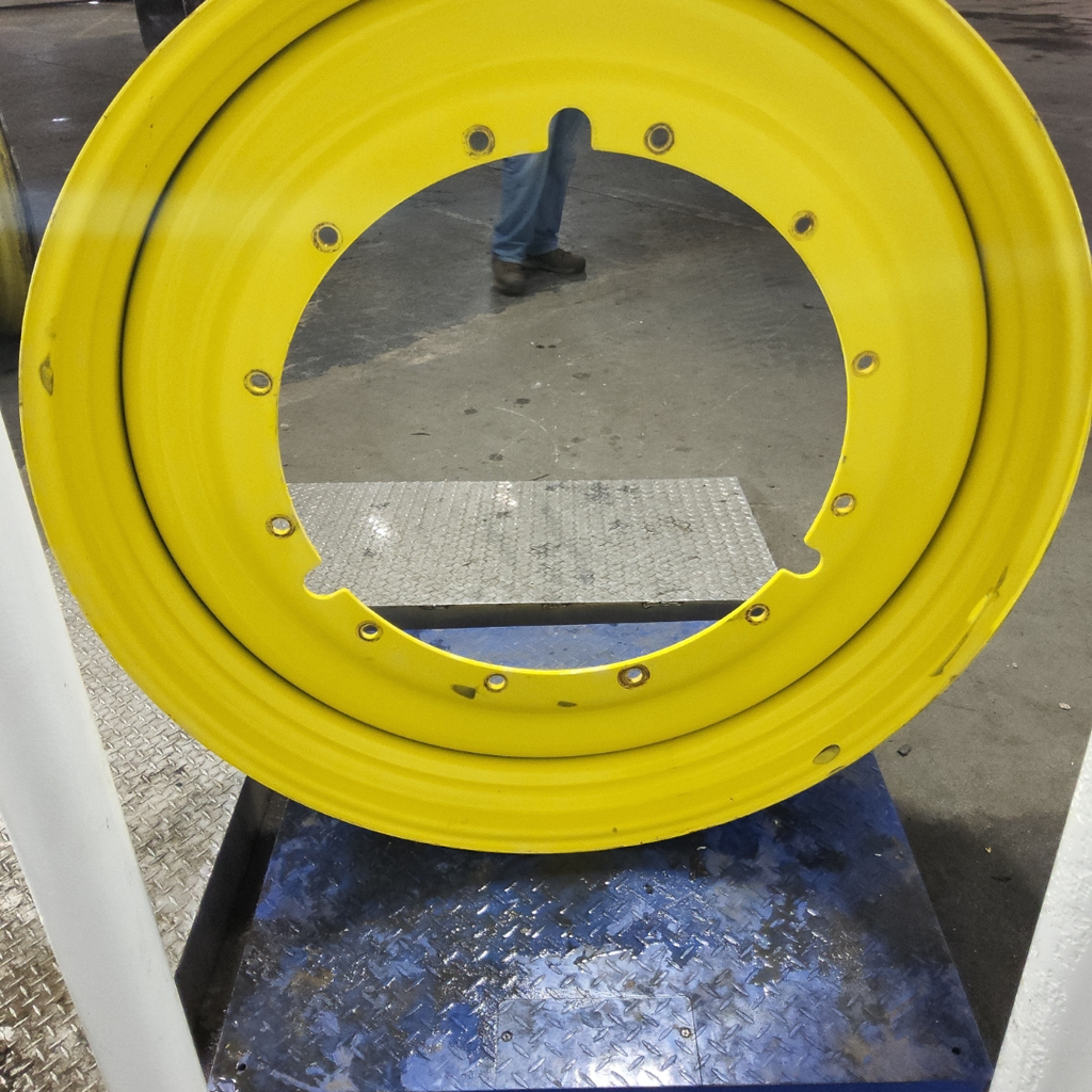 12"W x 50"D, John Deere Yellow 12-Hole Stub Disc