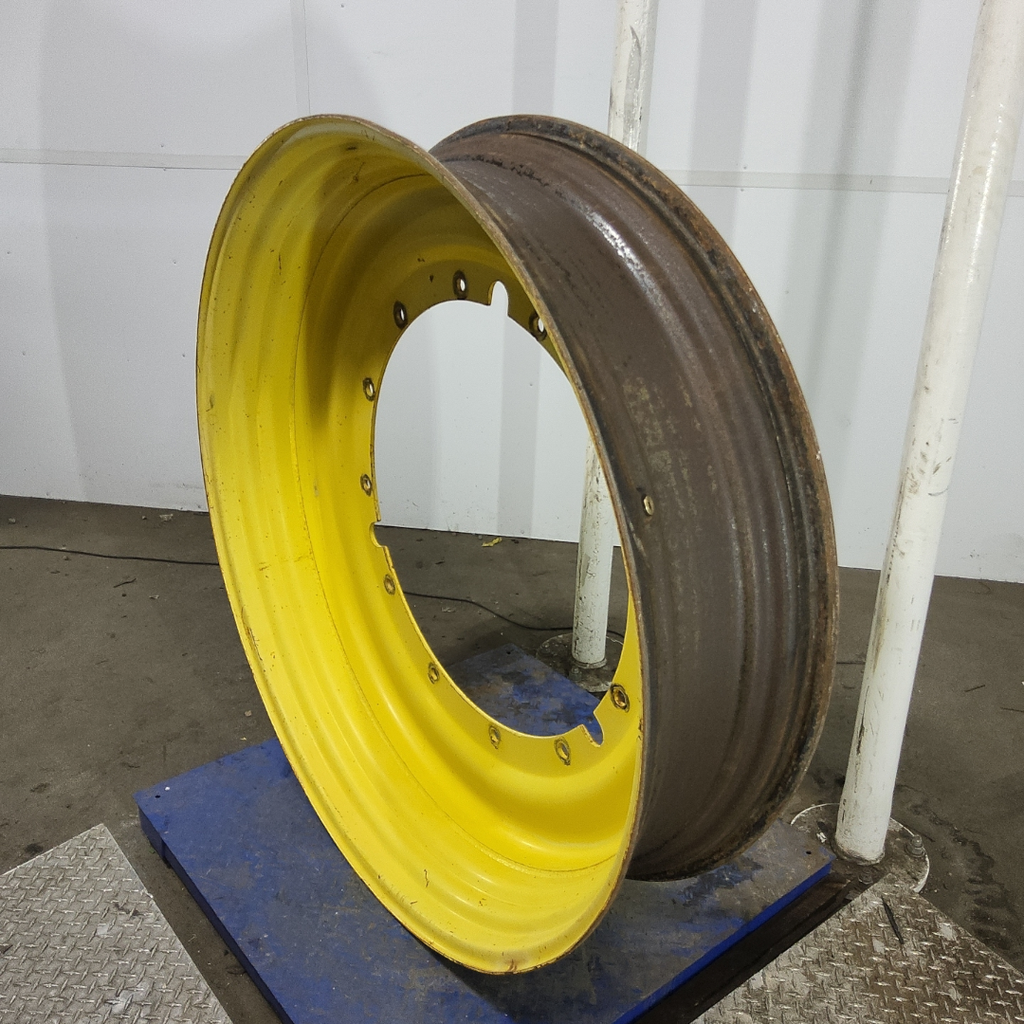 12"W x 50"D, John Deere Yellow 12-Hole Stub Disc
