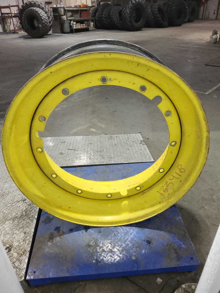 16"W x 42"D, John Deere Yellow 12-Hole Stub Disc