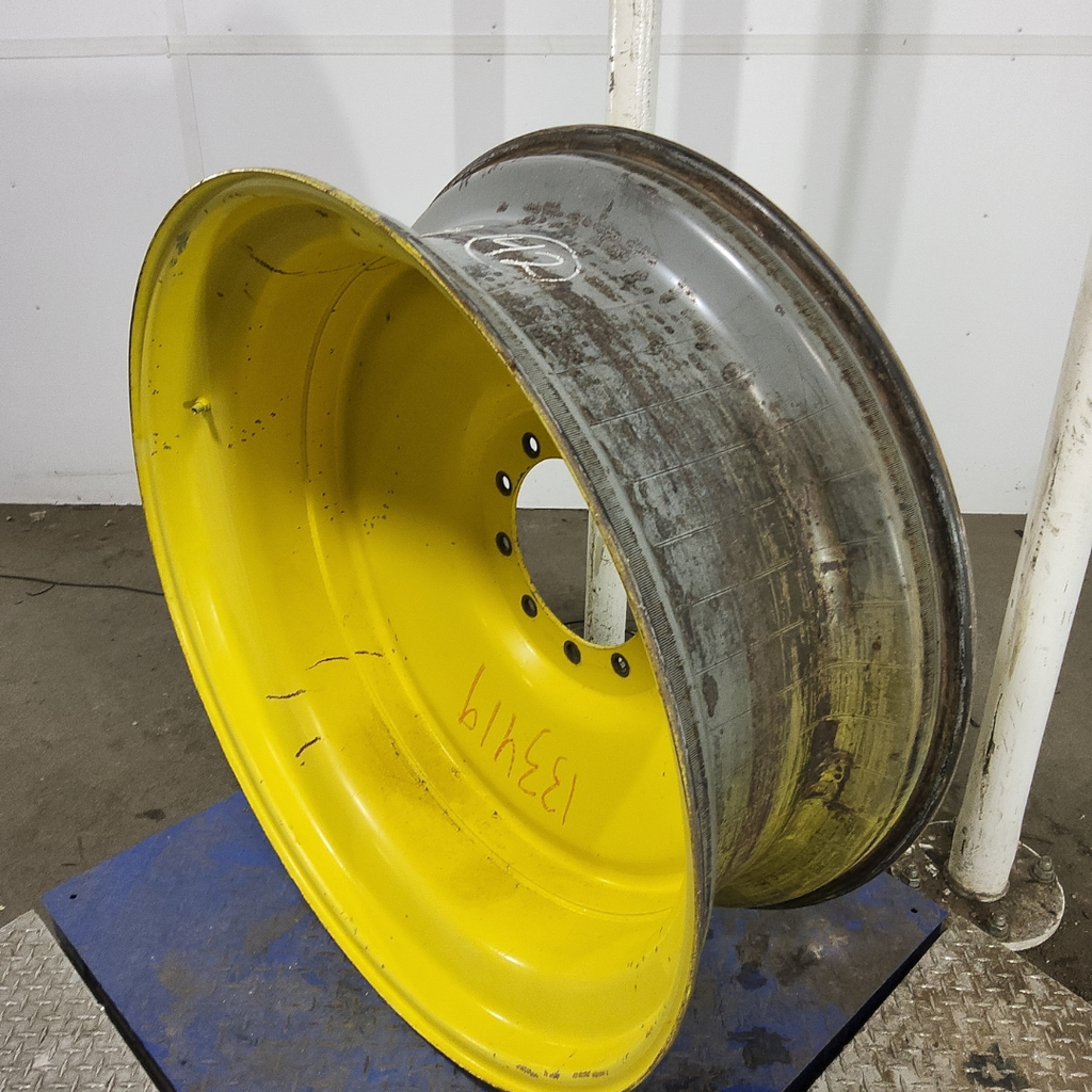 16"W x 42"D, John Deere Yellow 10-Hole Formed Plate