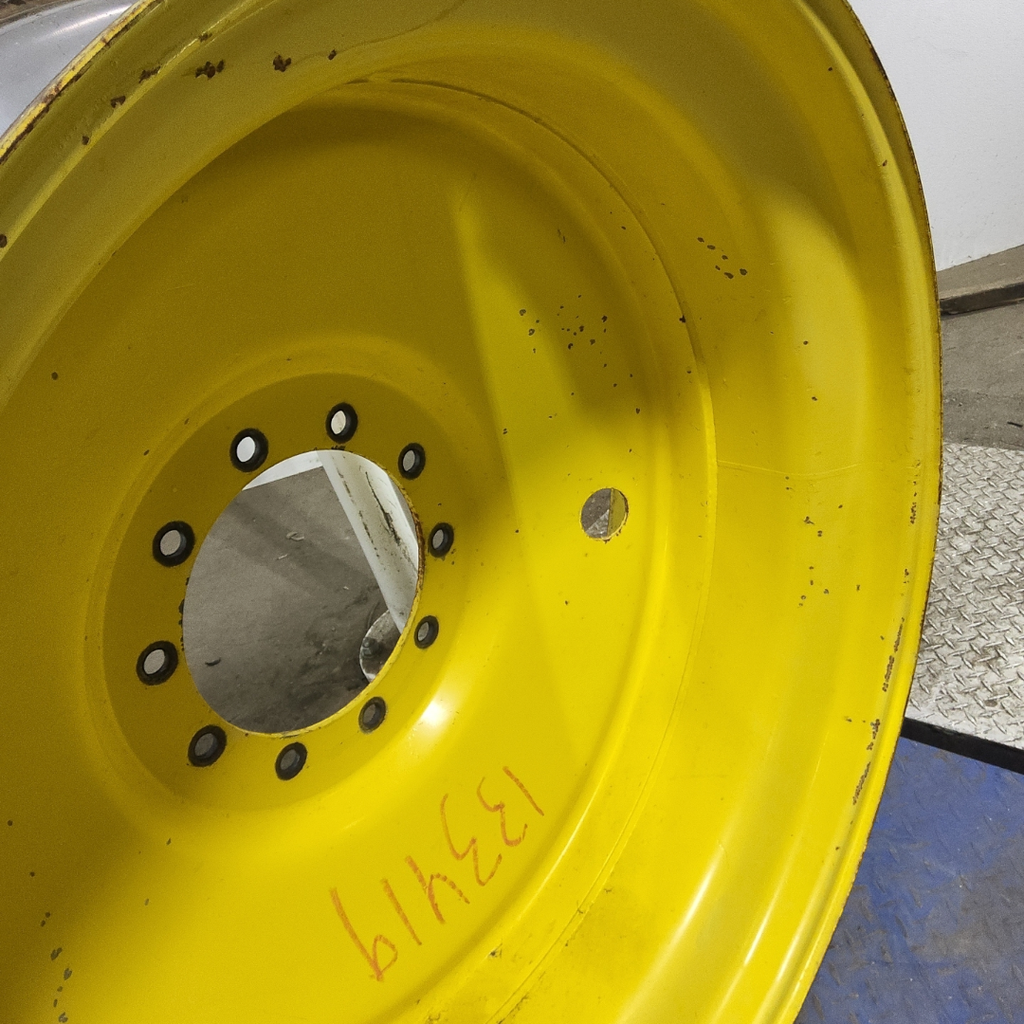 16"W x 42"D, John Deere Yellow 10-Hole Formed Plate