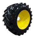 LSW 1100/45R46 Goodyear Farm Optitrac R-1W on John Deere Yellow 10-Hole Formed Plate