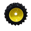LSW 1100/45R46 Goodyear Farm Optitrac R-1W on John Deere Yellow 10-Hole Formed Plate