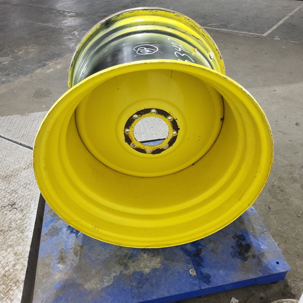 25"W x 30"D, John Deere Yellow 8-Hole Formed Plate