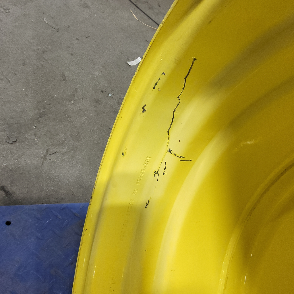 25"W x 30"D, John Deere Yellow 8-Hole Formed Plate