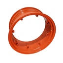 14"W x 30"D, Bobcat Orange 8-Hole Rim with Clamp/Loop Style