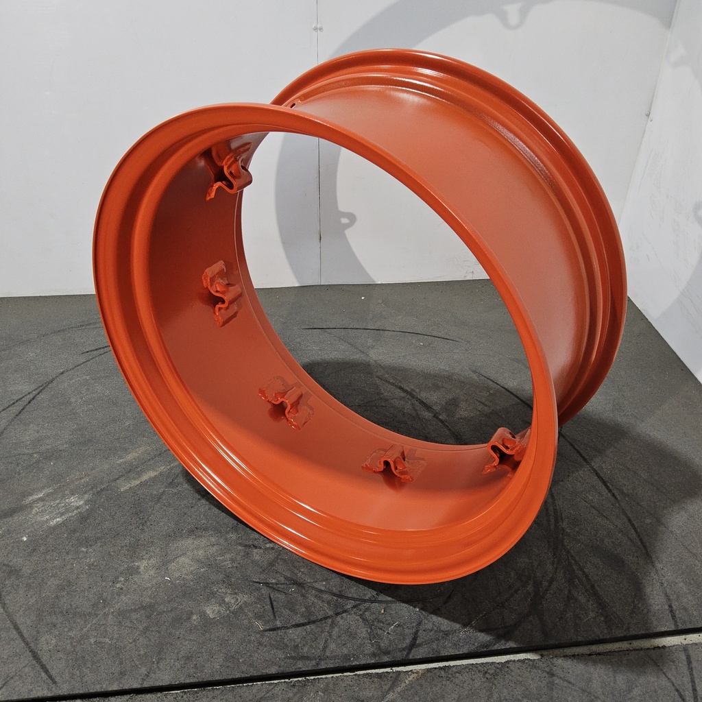 14"W x 30"D, Bobcat Orange 8-Hole Rim with Clamp/Loop Style