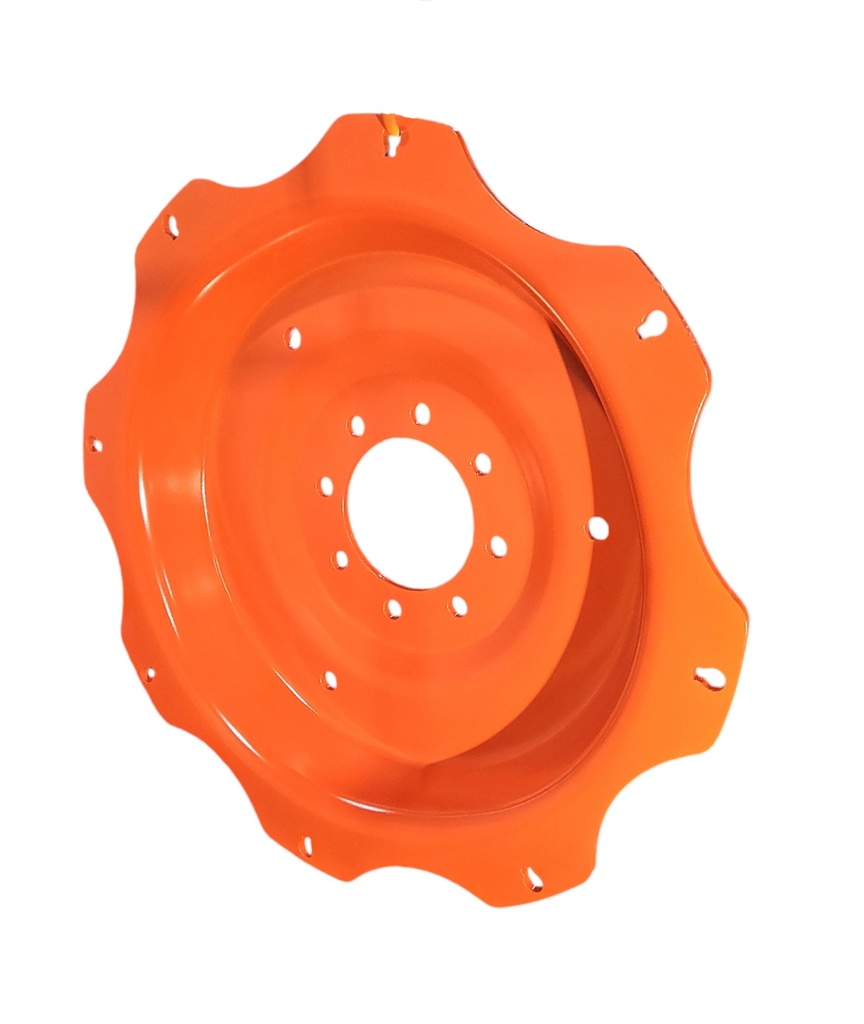 8-Hole Rim with Clamp/Loop Style Center for 30" Rim, Bobcat Orange