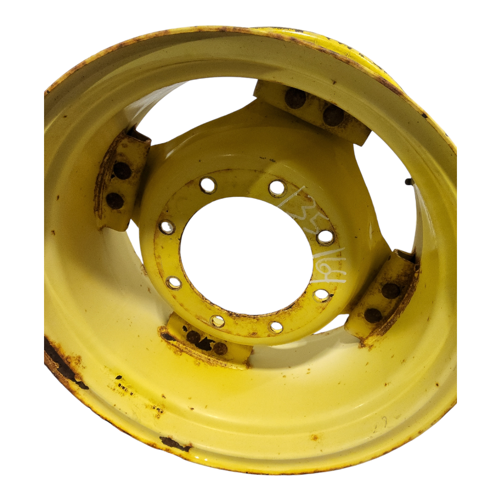 8-Hole Rim with Clamp/Loop Style (groups of 2 bolts) Center for 24" Rim, John Deere Yellow