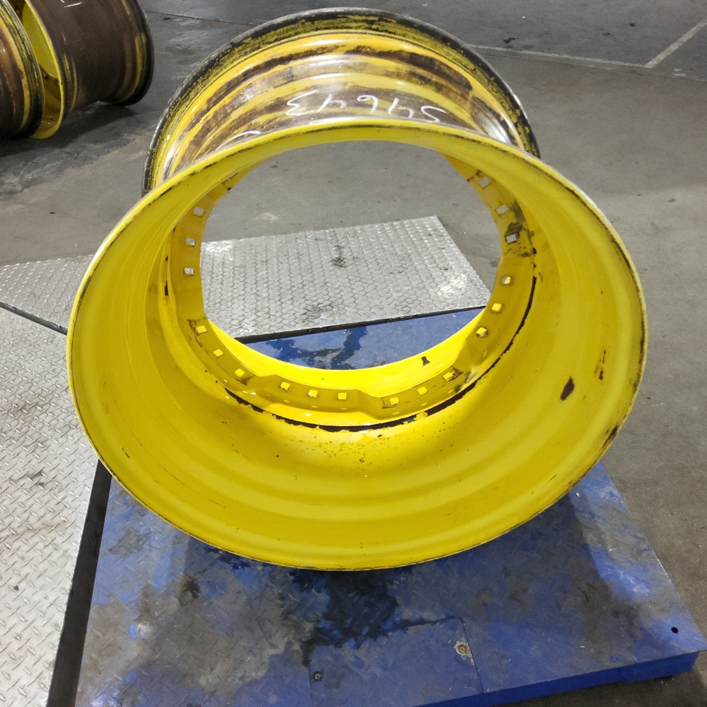 20"W x 30"D, John Deere Yellow 12-Hole Waffle Wheel (Groups of 3 bolts)