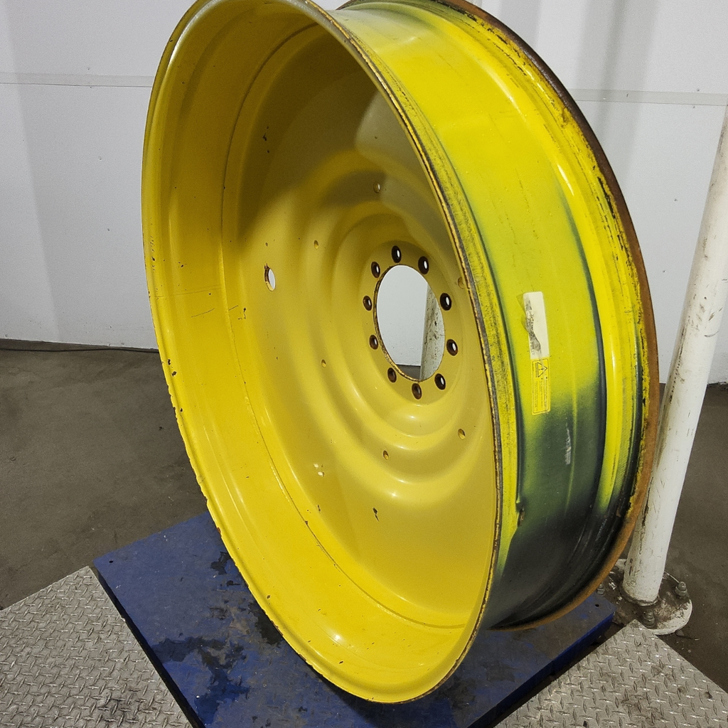 12"W x 54"D, John Deere Yellow 10-Hole Formed Plate