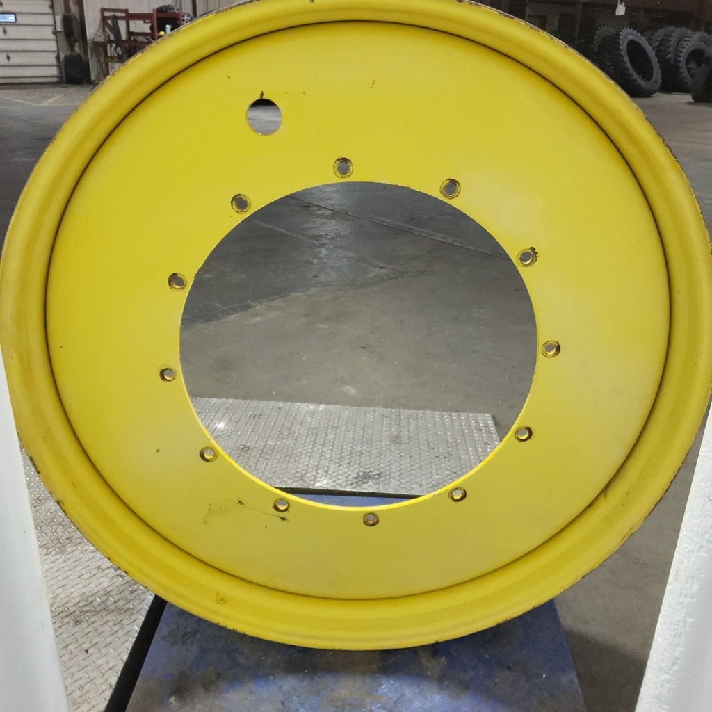 12"W x 54"D, John Deere Yellow 12-Hole Stub Disc