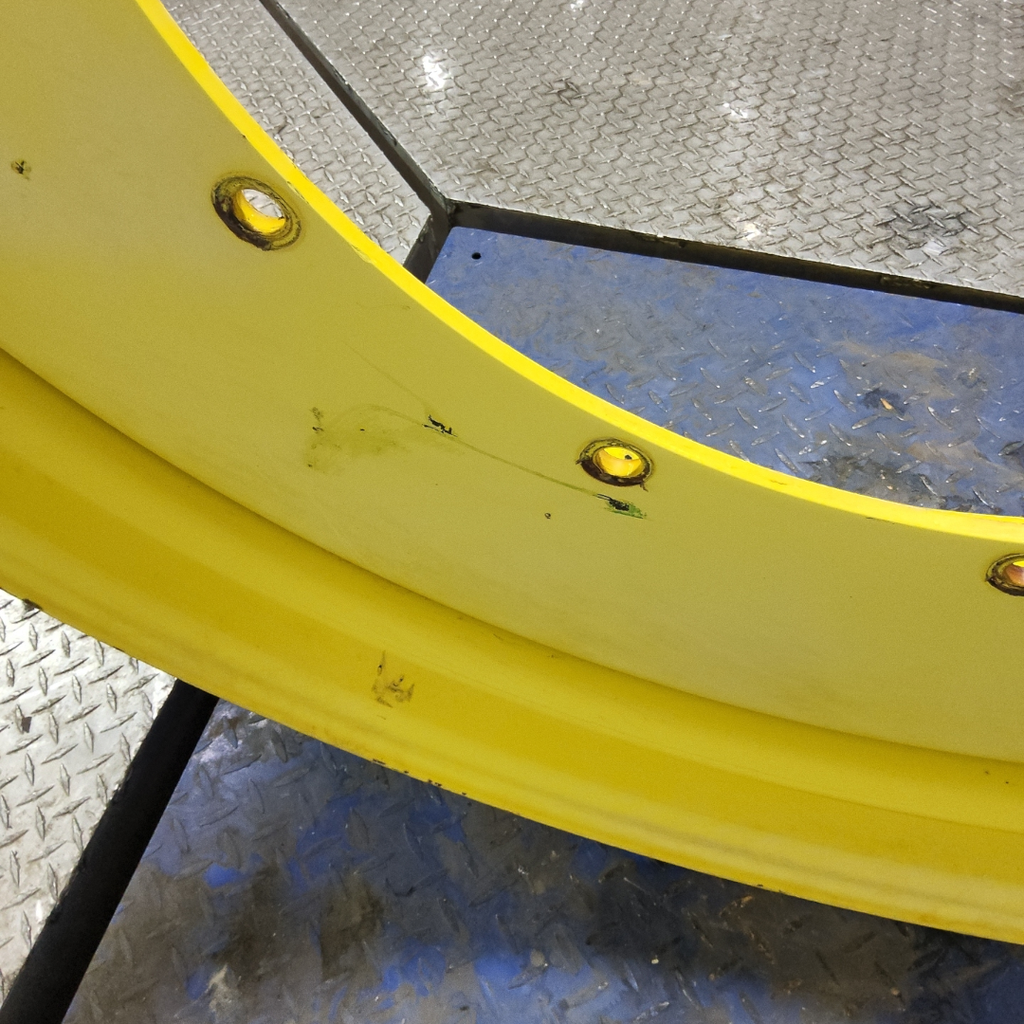 12"W x 54"D, John Deere Yellow 12-Hole Stub Disc