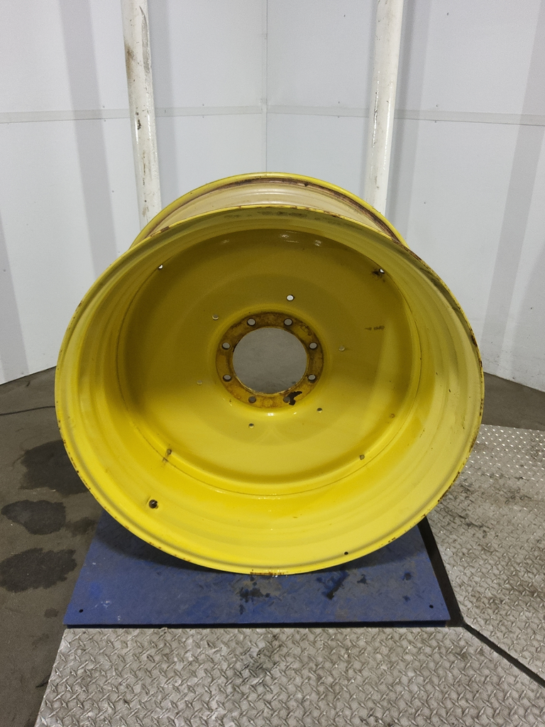 18"W x 38"D, John Deere Yellow 8-Hole Formed Plate