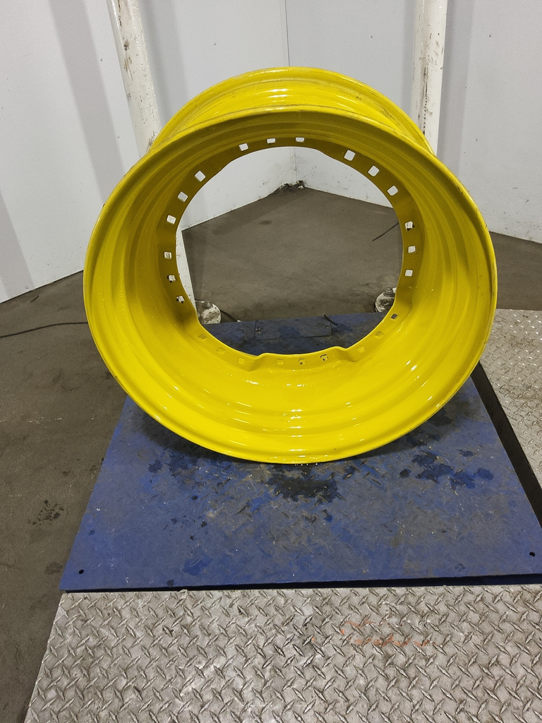 15"W x 30"D, John Deere Yellow 12-Hole Waffle Wheel (Groups of 3 bolts)