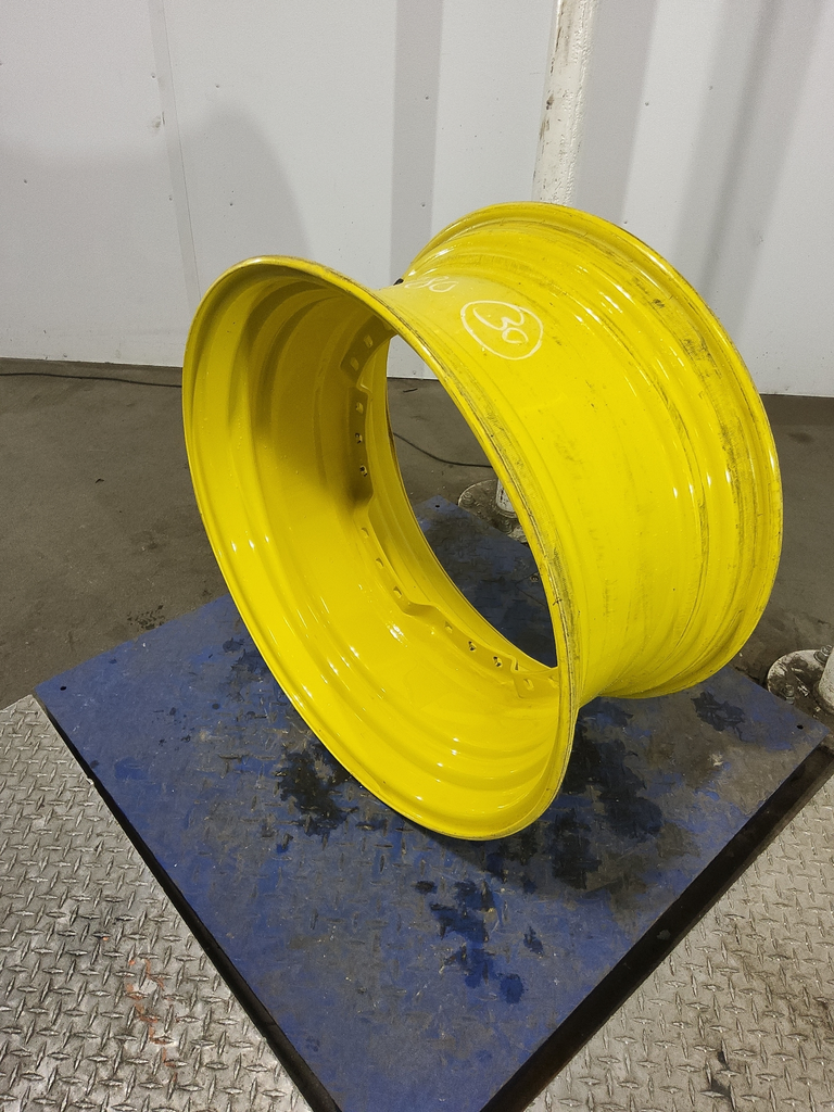 15"W x 30"D, John Deere Yellow 12-Hole Waffle Wheel (Groups of 3 bolts)