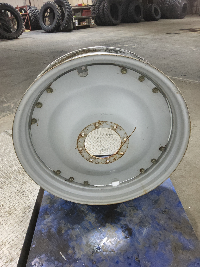 8"W x 38"D, Agco Corp Gray 12-Hole Waffle Wheel (Groups of 3 bolts)