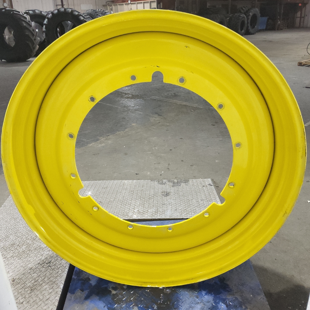 15"W x 50"D, John Deere Yellow 12-Hole Stub Disc