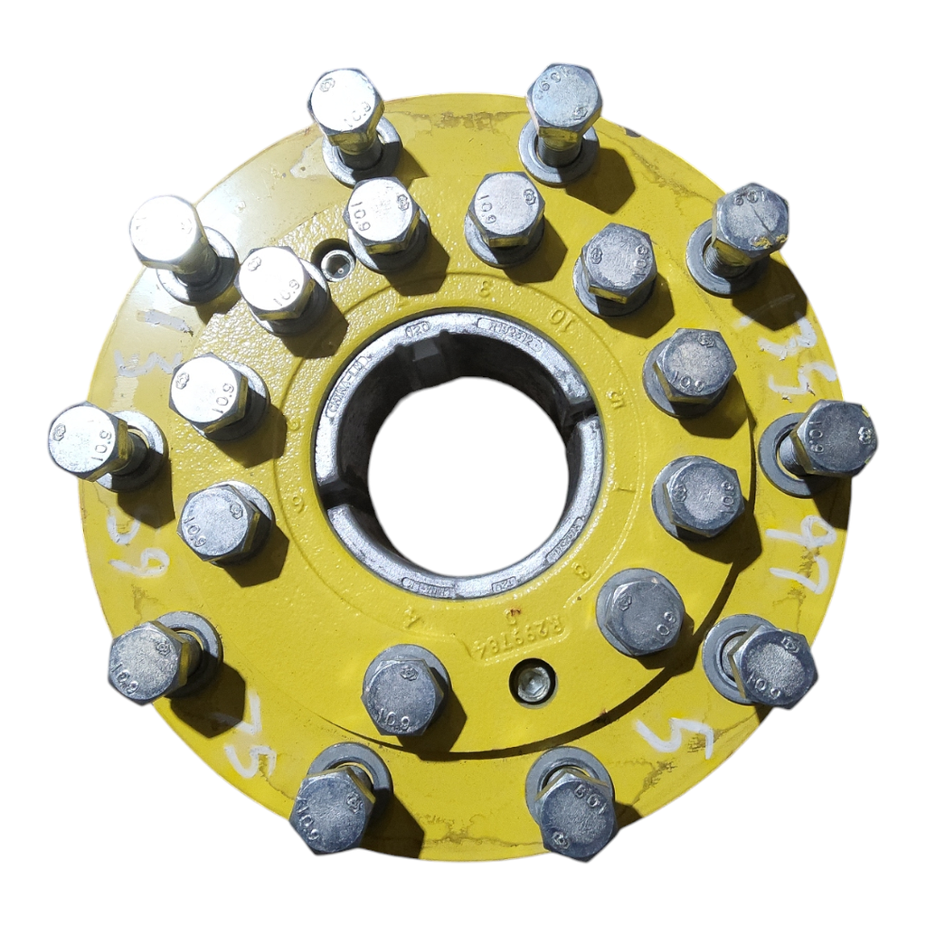 10-Hole Wedg-Lok OE Style, 4.72" (120.02mm) axle, John Deere Yellow