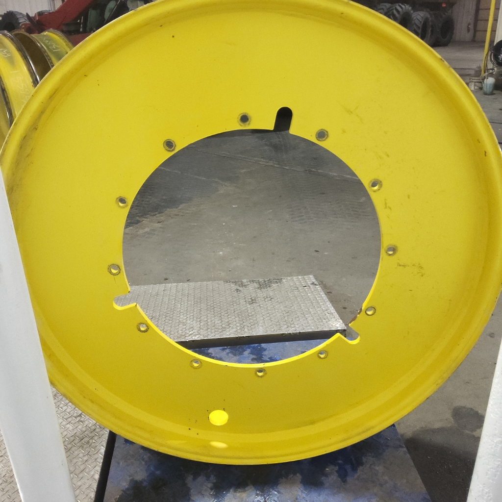 12"W x 54"D, John Deere Yellow 12-Hole Stub Disc