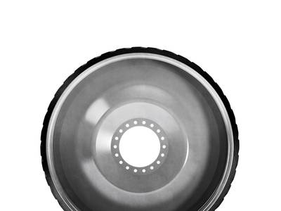 7.5" Wide Driver Wheel (LH) for John Deere Tillage Tractors Series 9030T/9RT, Stamped Steel, Bolt-On(Rubber)