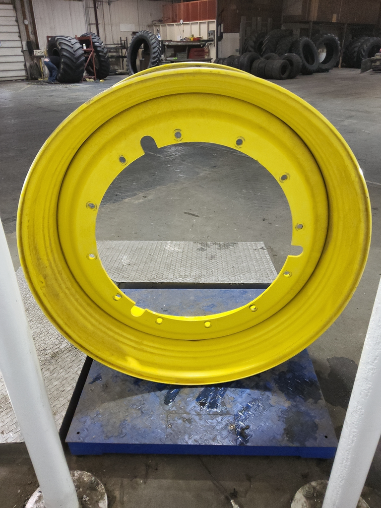 16"W x 46"D, John Deere Yellow 12-Hole Stub Disc