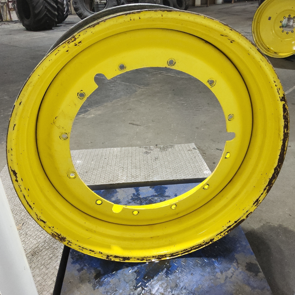 16"W x 46"D, John Deere Yellow 12-Hole Stub Disc