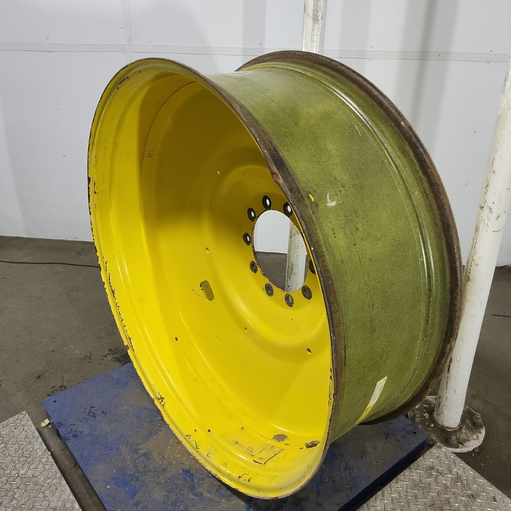 16"W x 46"D, John Deere Yellow 10-Hole Formed Plate